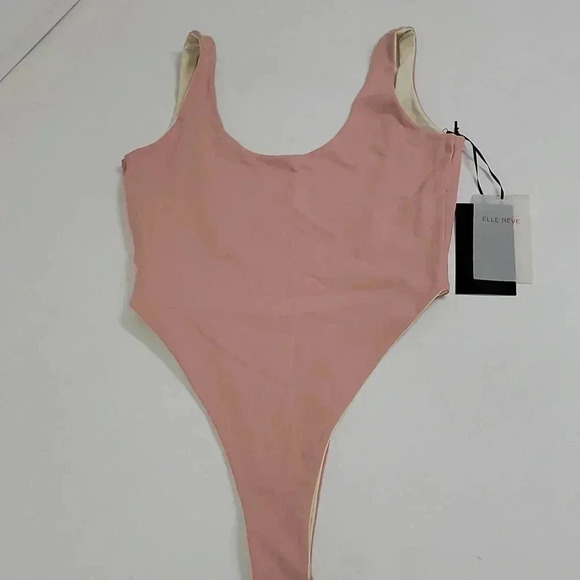 ELLE REVE Peace Bodysuit - Mauve/Light Nude - Picture 2 of 15